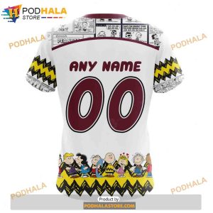 Personalized NHL Colorado Avalanche Peanuts Snoopy Design Shirt 3D Hoodie 4 1