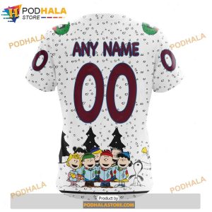 Personalized NHL Colorado Avalanche Peanuts Snoopy Design Shirt 3D Hoodie 4