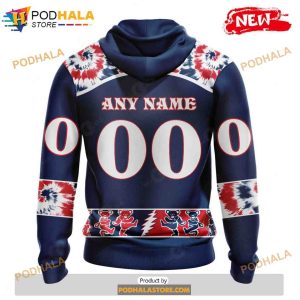Personalized NHL Columbus Blue Jackets Grateful Dead Design Shirt 3D Hoodie 2