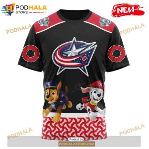 Personalized NHL Columbus Blue Jackets Paw Patrol Design Shirt 3D Hoodie 3