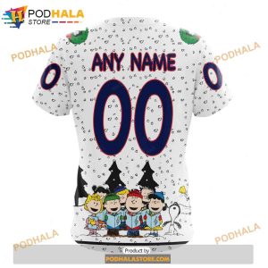 Personalized NHL Columbus Blue Jackets Peanuts Snoopy Design Shirt 3D Hoodie 4