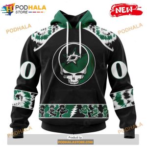 Personalized NHL Dallas Stars Grateful Dead Design Shirt 3D Hoodie 1