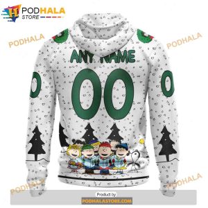 Personalized NHL Dallas Stars Peanuts Snoopy Design Shirt 3D Hoodie 2