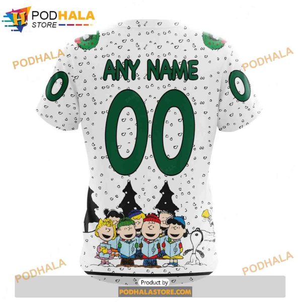 Personalized NHL Dallas Stars Peanuts Snoopy Design Shirt 3D Hoodie