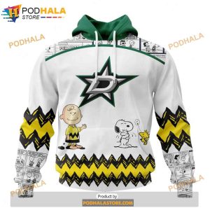 Personalized NHL Dallas Stars Peanuts Snoopy Design Shirt 3D Hoodie Gift 1