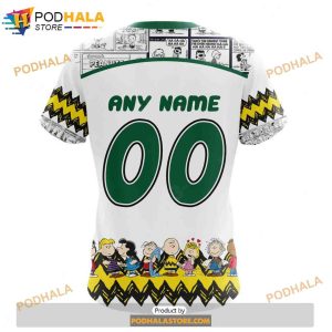 Personalized NHL Dallas Stars Peanuts Snoopy Design Shirt 3D Hoodie Gift 4