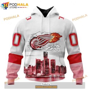 Personalized NHL Detroit Red Wings Motor City Design Shirt 3D Hoodie 1
