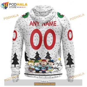 Personalized NHL Detroit Red Wings Peanuts Snoopy Design Shirt 3D Hoodie 2 1