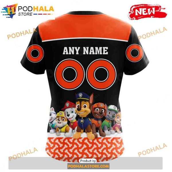 Personalized NHL Edmonton Oilers Paw Patrol Design Shirt 3D Hoodie