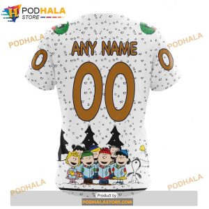 Personalized NHL Edmonton Oilers Peanuts Snoopy Design Shirt 3D Hoodie 4