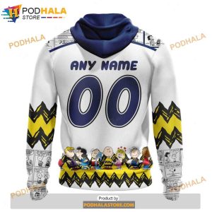 Personalized NHL Edmonton Oilers Peanuts Snoopy Design Shirt 3D Hoodie Gift 2