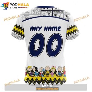 Personalized NHL Edmonton Oilers Peanuts Snoopy Design Shirt 3D Hoodie Gift 4