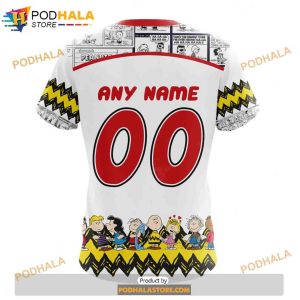 Personalized NHL Jersey Devils Peanuts Snoopy Design Shirt 3D Hoodie 4