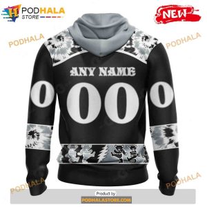 Personalized NHL Los Angeles Kings Grateful Dead Design Shirt 3D Hoodie 2