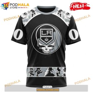 Personalized NHL Los Angeles Kings Grateful Dead Design Shirt 3D Hoodie 3