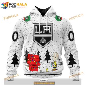Personalized NHL Los Angeles Kings Peanuts Snoopy Design Shirt 3D Hoodie 1