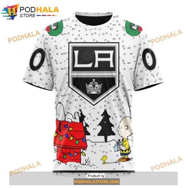 Personalized NHL Los Angeles Kings Peanuts Snoopy Design Shirt 3D Hoodie