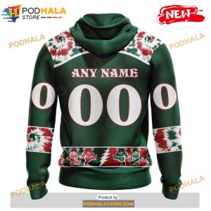 Personalized NHL Minnesota Wild Grateful Dead Design Shirt 3D Hoodie 2