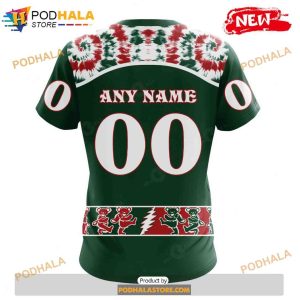 Personalized NHL Minnesota Wild Grateful Dead Design Shirt 3D Hoodie 4