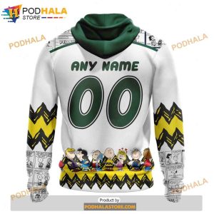 Personalized NHL Minnesota Wild Peanuts Snoopy Design Shirt 3D Hoodie 2 1