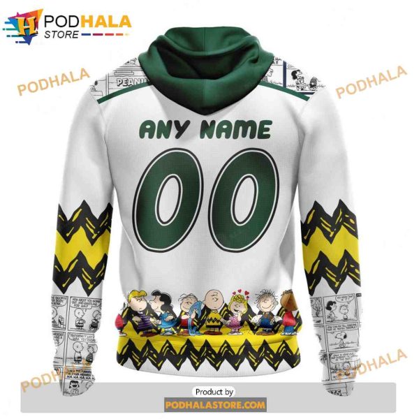 Personalized NHL Minnesota Wild Peanuts Snoopy Design Shirt 3D Hoodie