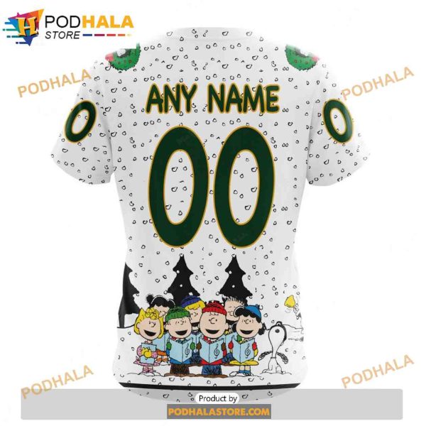 Personalized NHL Minnesota Wild Peanuts Snoopy Design Shirt 3D Hoodie
