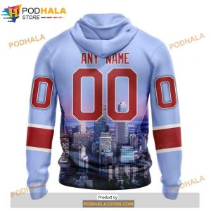 Personalized NHL Montreal Canadiens Design With City Skyline Shirt 3D Hoodie 2