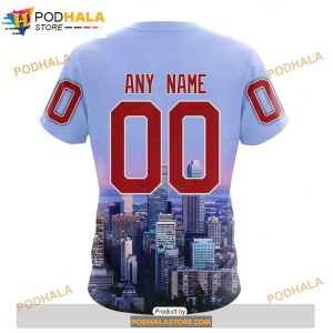 Personalized NHL Montreal Canadiens Design With City Skyline Shirt 3D Hoodie 4