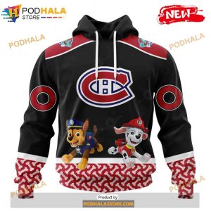 Personalized NHL Montreal Canadiens Paw Patrol Design Shirt 3D Hoodie 1