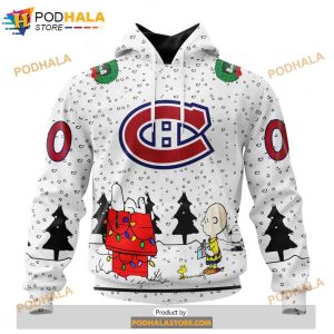 Personalized NHL Montreal Canadiens Peanuts Snoopy Design Shirt 3D Hoodie 1 1