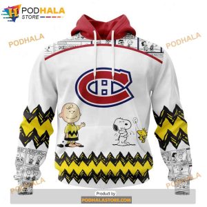 Personalized NHL Montreal Canadiens Peanuts Snoopy Design Shirt 3D Hoodie 1