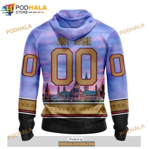 Personalized NHL Ottawa Senators Design With Parliament Hill Shirt 3D Hoodie 2