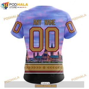 Personalized NHL Ottawa Senators Design With Parliament Hill Shirt 3D Hoodie 4