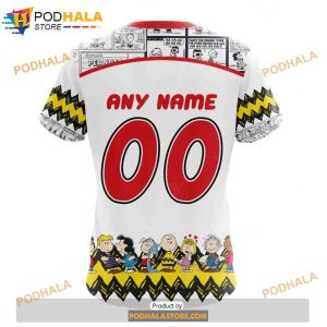 Personalized NHL Ottawa Senators Peanuts Snoopy Design Shirt 3D Hoodie 4