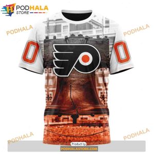 Personalized NHL Philadelphia Flyers Design With The Liberty Bell Shirt 3D Hoodie 3