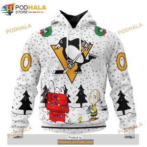 Personalized NHL Pittsburgh Penguins Peanuts Snoopy Design Shirt 3D Hoodie 1
