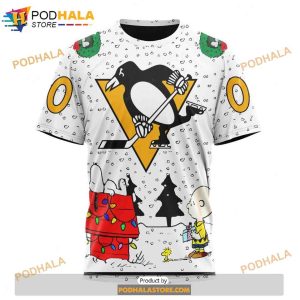 Personalized NHL Pittsburgh Penguins Peanuts Snoopy Design Shirt 3D Hoodie 3
