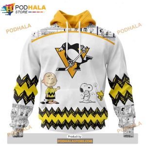 Personalized NHL Pittsburgh Penguins Peanuts Snoopy Design Shirt 3D Hoodie Gift 1