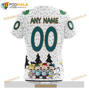 Personalized NHL San Jose Sharks Peanuts Snoopy Design Shirt 3D Hoodie 4