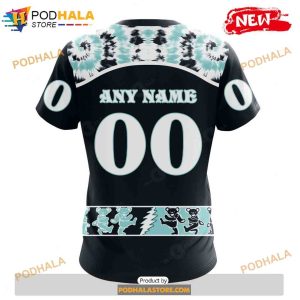 Personalized NHL Seattle Kraken Grateful Dead Design Shirt 3D Hoodie 4