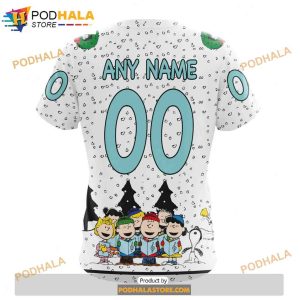 Personalized NHL Seattle Kraken Peanuts Snoopy Design Shirt 3D Hoodie 4 1