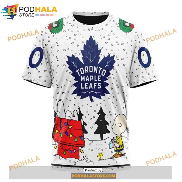 Personalized NHL Toronto Maple Leafs Peanuts Snoopy Design Shirt 3D Hoodie