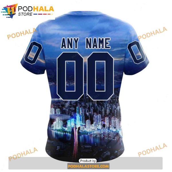 Personalized NHL Vancouver Canucks Design With City Skyline Shirt 3D Hoodie