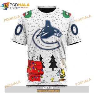 Personalized NHL Vancouver Canucks Peanuts Snoopy Design Shirt 3D Hoodie 3