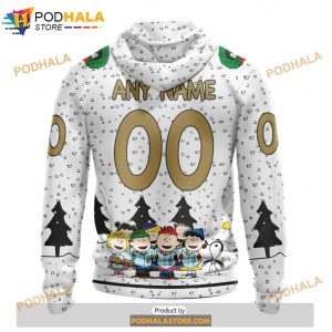 Personalized NHL Vegas Golden Knights Peanuts Snoopy Shirt 3D Hoodie 2