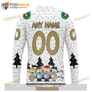 Personalized NHL Vegas Golden Knights Peanuts Snoopy Shirt 3D Hoodie 4
