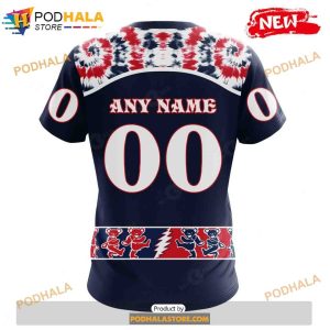 Personalized NHL Washington Capitals Grateful Dead Design Shirt 3D Hoodie 4