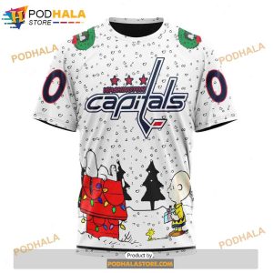 Personalized NHL Washington Capitals Peanuts Snoopy Hoodie 3D 3