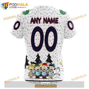 Personalized NHL Winnipeg Jets Peanuts Snoopy Design Shirt 3D Hoodie 4