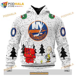 Personalized NHL York Islanders Peanuts Snoopy Design Shirt 3D Hoodie 1
